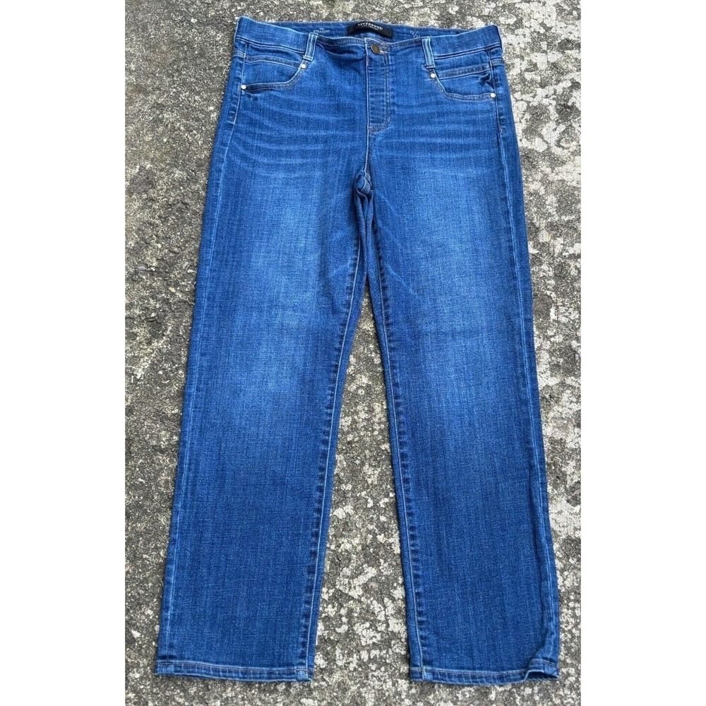 Liverpool LA Women's Jeans Med Wash Blue No zipper 34x29‎ Tagged 12/31